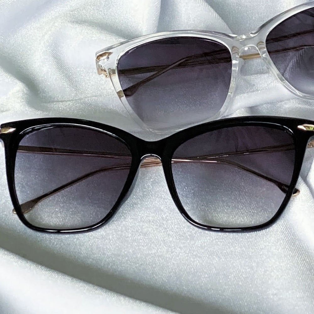 Classic Black & Gold Fram Tinted Sunglasses